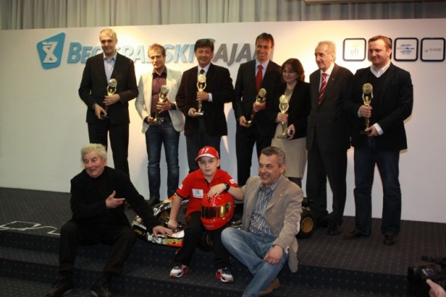  OSKAROVCI I ŠAMPION Osmogodišnji Milan Nikolić sedi na kartingu 