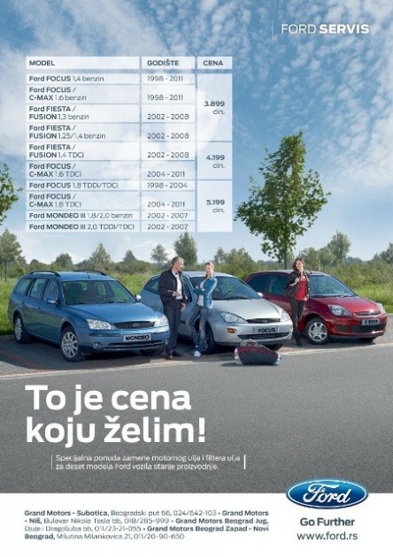 ZA 10 FORDOVIH MODELA STARIJE PROIZVODNJE