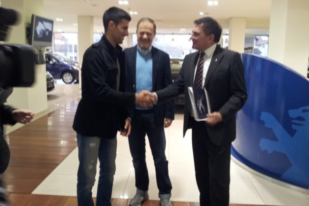 Djokovic sa Milanom Vukasovicem i Radomirom Zivanicem