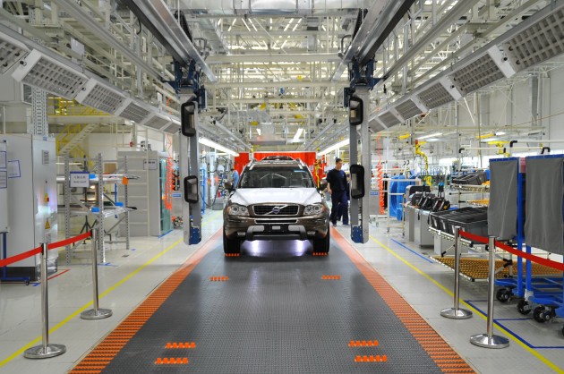 The Volvo Cars manufacturing plant in Daqing, China