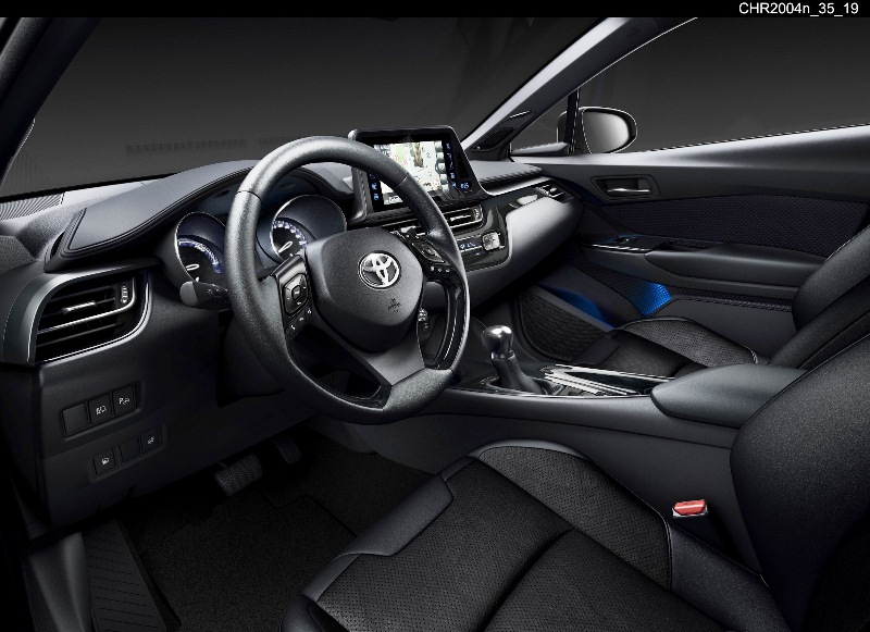 C-HR Neon Lime interior