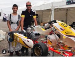 Filip Jenić i mehaničar Lonato Italija FIA Akademija