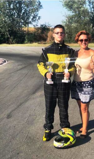 Uroš i Zorica Stevanović Ada Huja kartodrom 2 IX 2019