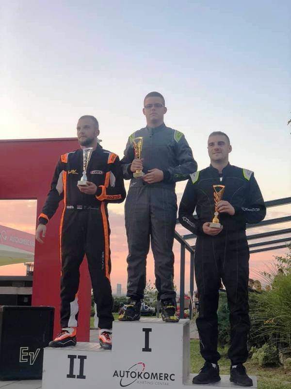 KZ 2 Autokomerc 1. U. Stevanović, 2. V. Pavlović, 3. I. Stanojević