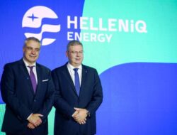 Generalni direktor EKO Serbia, Aris Karousos i Izvršni direktor Grupe HELLENiQ Energy Andreas Shiamishis