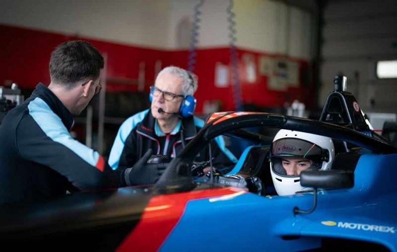 Andrija Kostić Mizano u bolidu mart 2024
