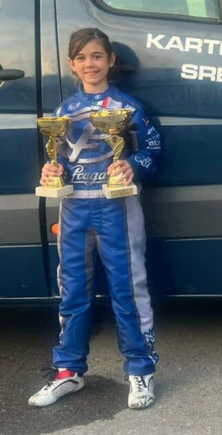 Dunja Vasić posle uspešnog karting vikenda