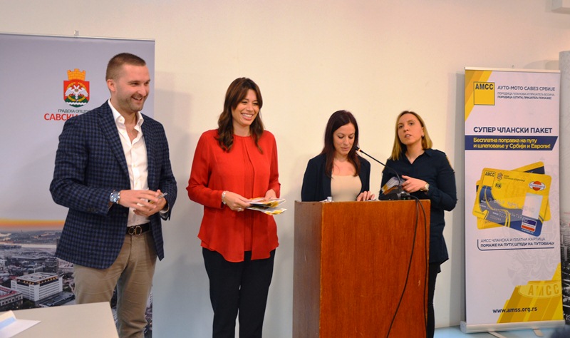 Generalni sekretar AMSS Milan Nikolić i predsednica Gradske opštine Savski venac Irena Vujović