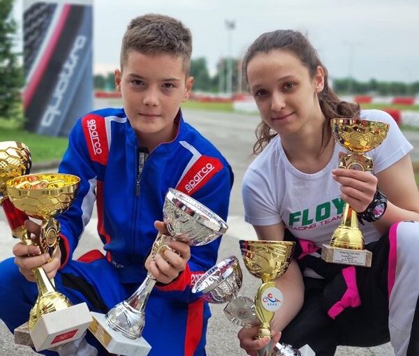 Lazar Jocović i Milica Vojvodić Autokomerc SSKS maj 2022