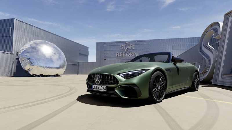 Mercedes-AMG SL 63 S E PERFORMANCE (Kraftstoffverbrauch gewichtet, kombiniert 7,7 l/100 km; Stromverbrauch gewichtet, kombiniert 11,5 kWh/100 km, CO2-Emissionen gewichtet, kombiniert 175 g/km)// Mercedes-AMG SL 63 S E PERFORMANCE (combined fuel consumption, weighted: 7.7 l/100 km, combined electrical power consumption, weighted: 11.5 kWh/100 km, combined CO₂ emissions, weighted: 175 g/km)