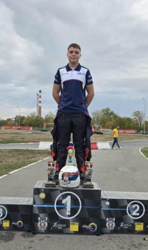 Uroš Bogdanić seniorski šampion Srbije za 2026 u kartingu